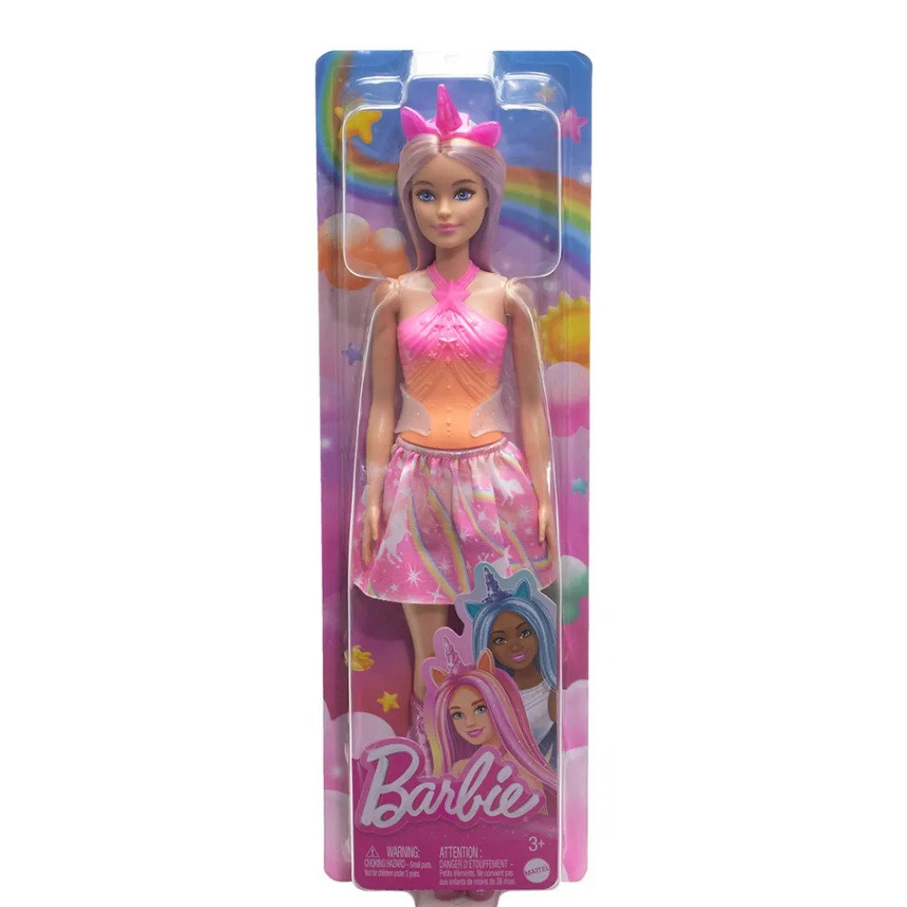 Barbie Smådukker>Core Unicorn Doll with pink hair