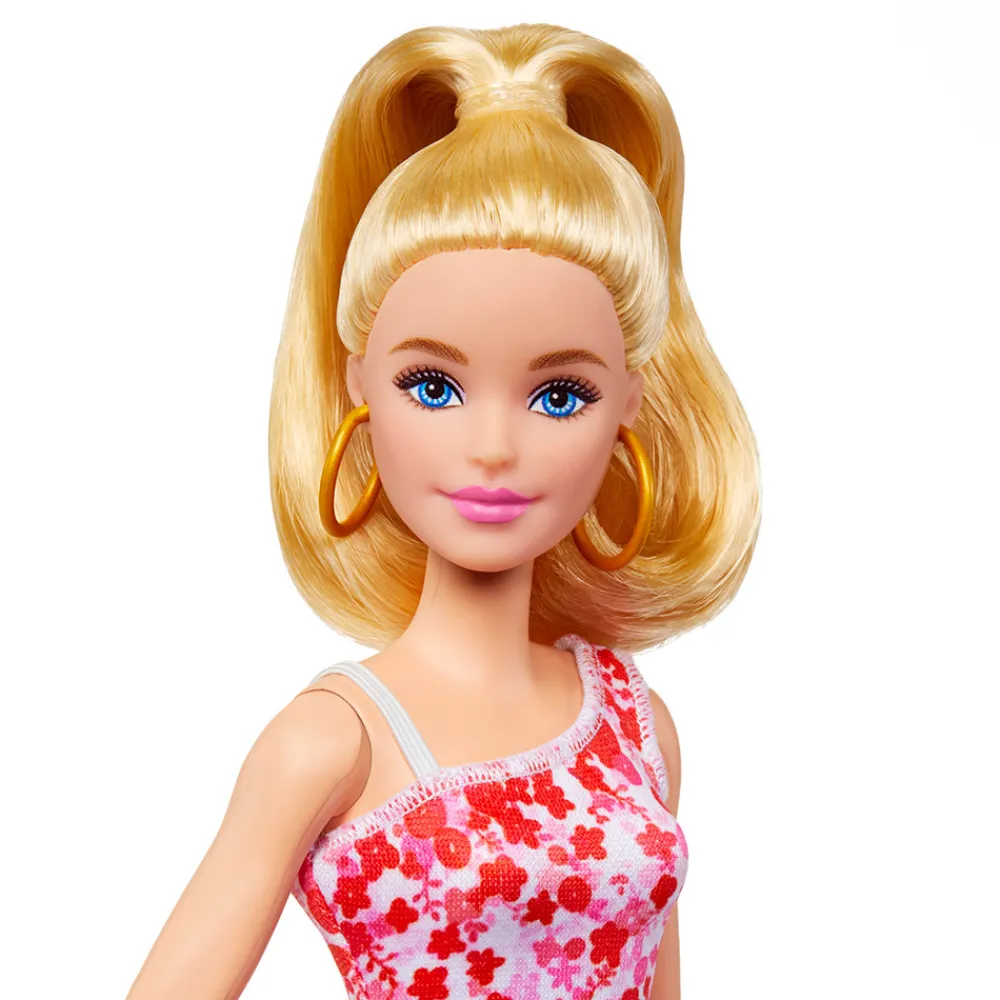 Barbie Smådukker>Fashionista Doll - Pink Floral Dress