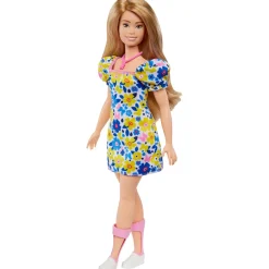 Barbie Smådukker>Fashionista Doll Yellow Blue Floral (DS)