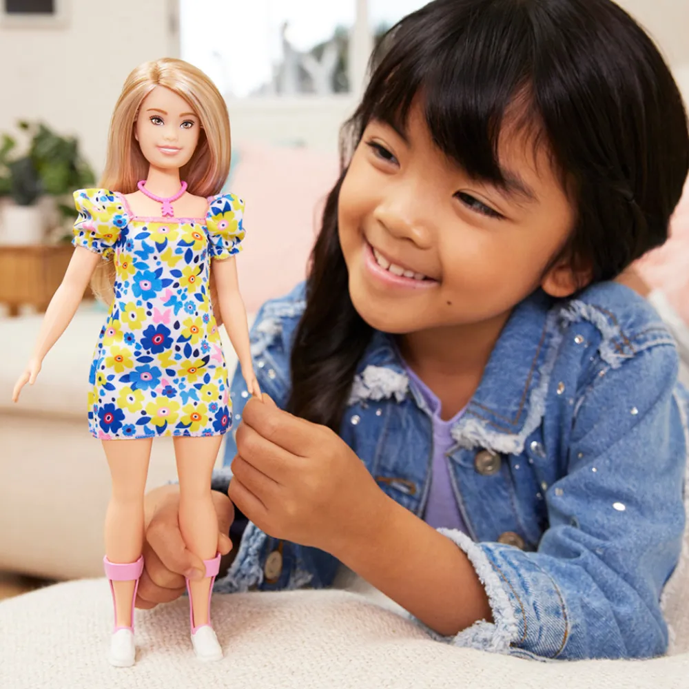Barbie Smådukker>Fashionista Doll Yellow Blue Floral (DS)