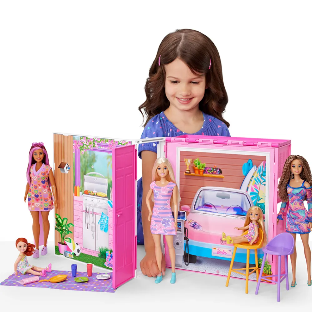 Barbie Smådukker>Getaway House Doll and Playset