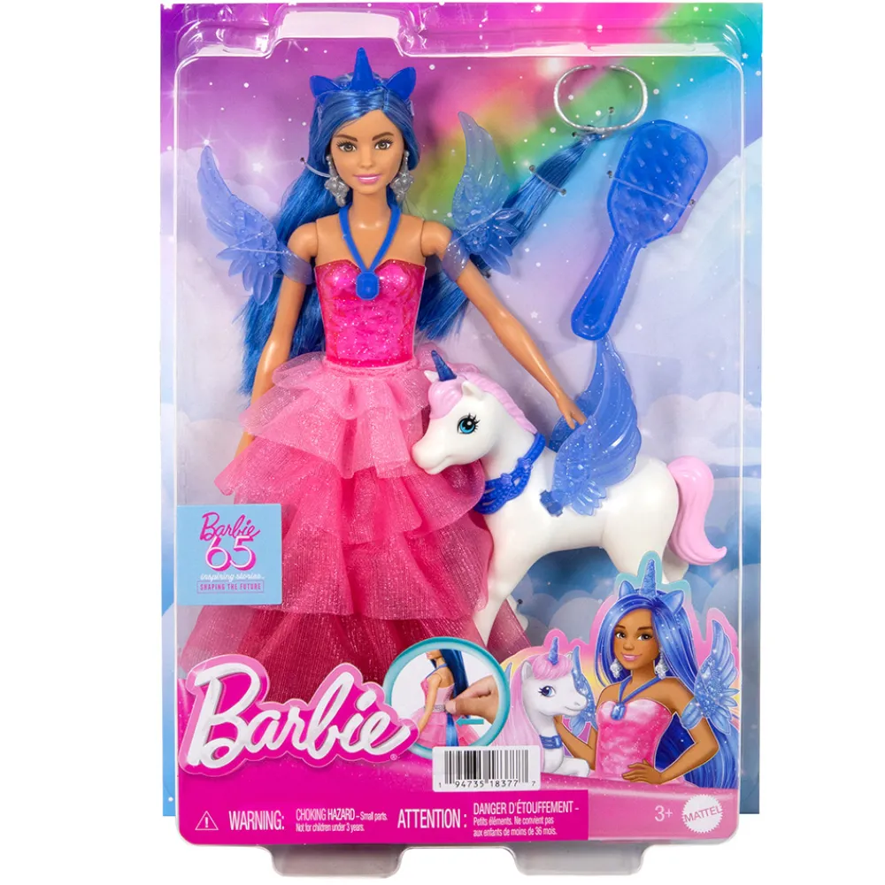 Barbie Smådukker>Touch Of Magic Sapphire Alicorn Doll