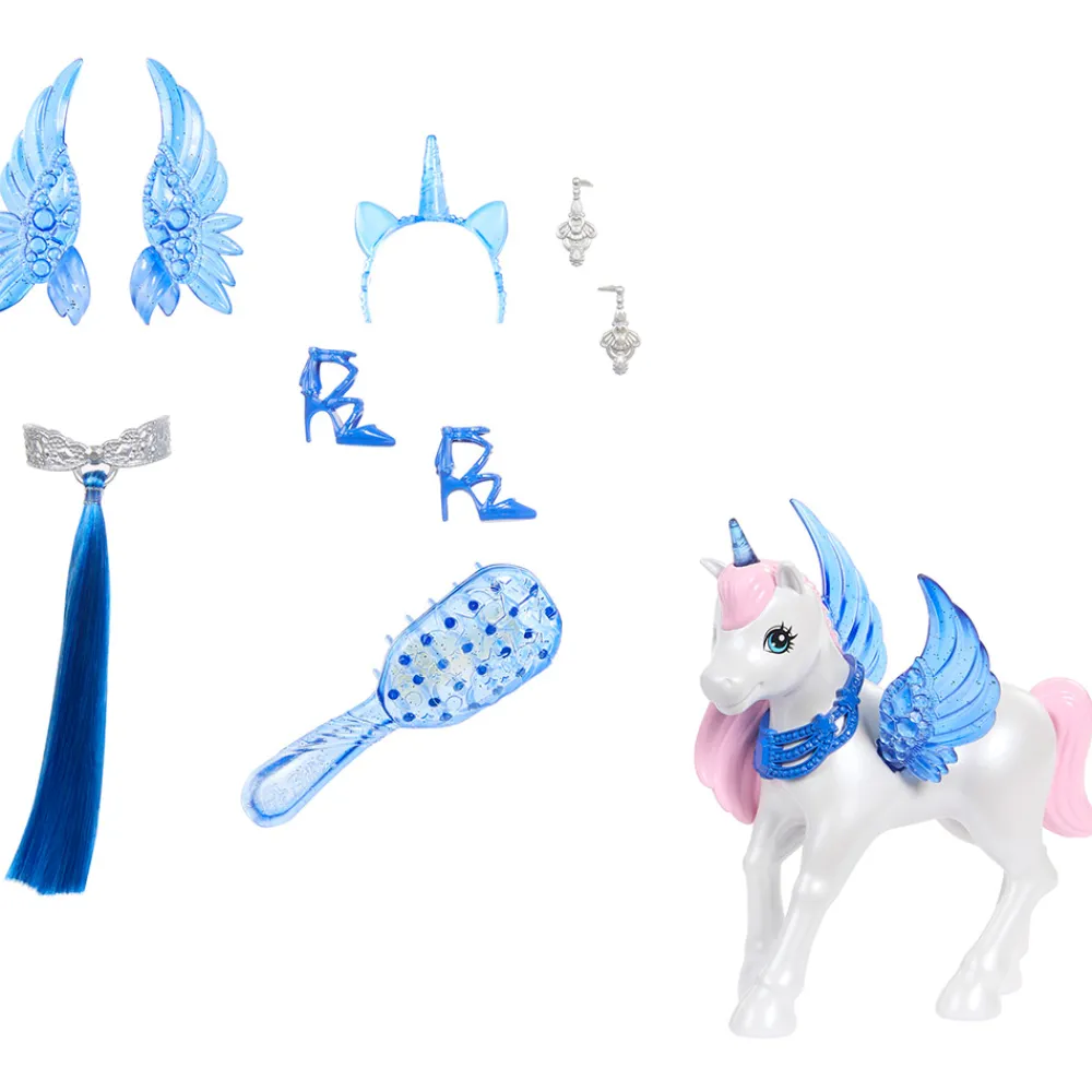 Barbie Smådukker>Touch Of Magic Sapphire Alicorn Doll