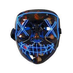 RINGO Tilbehør Og Dekor | Kostymer>Blå LED maske