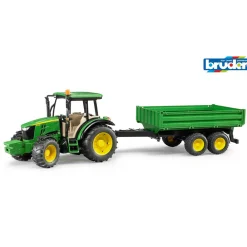 Bruder Lastebil, Gravemaskin Og Traktor>John Deere m/tipp trail