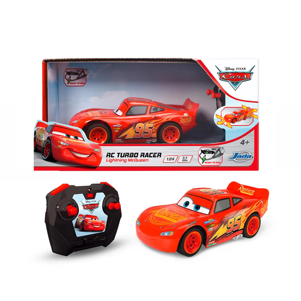 RINGO Tekniske Leker | Radiostyrt Bil Og Baner>Cars 3 Radiostyrt Lynet McQueen Turbo Racer 1:24