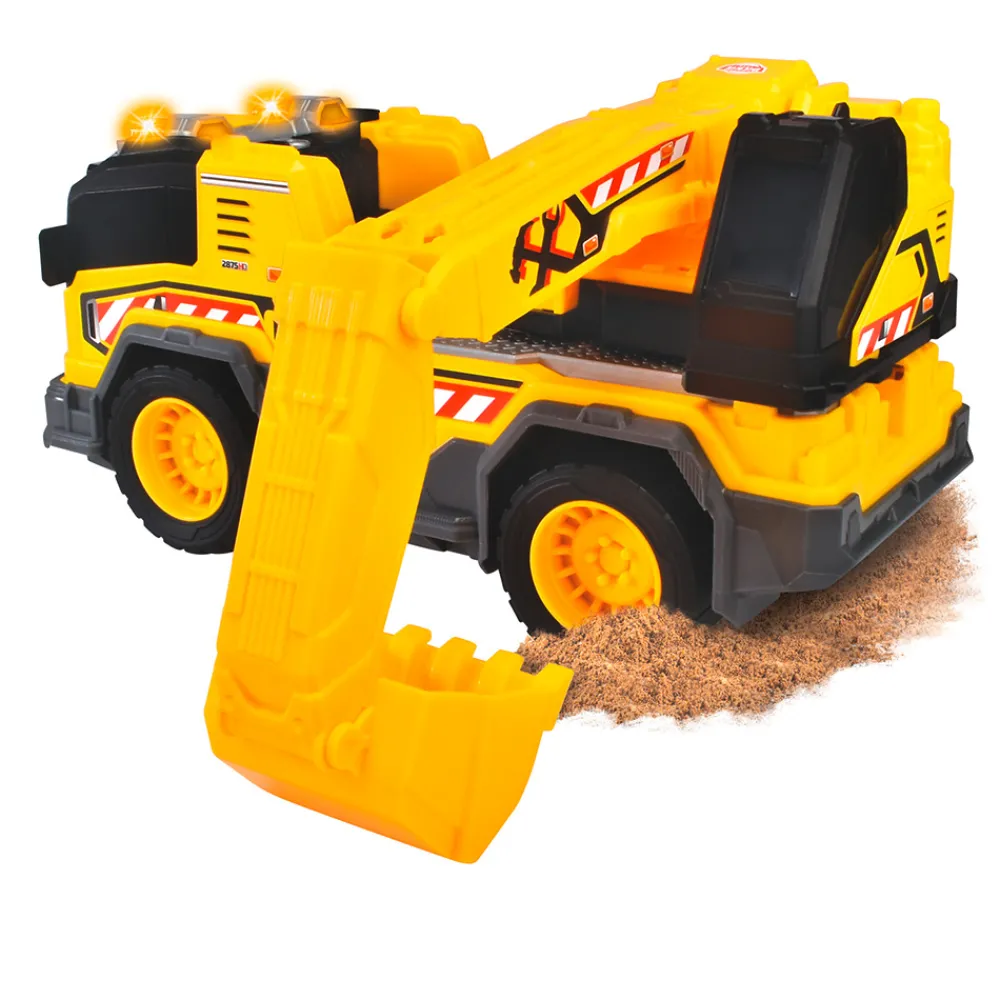 Dickie Toys Lastebil, Gravemaskin Og Traktor>Lastebil m/gravemaskin