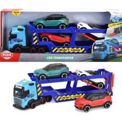 Dickie Toys Lastebil, Gravemaskin Og Traktor | Lekebiler>Volvo FH 16 Biltransport & Volvo XC40 Recharge