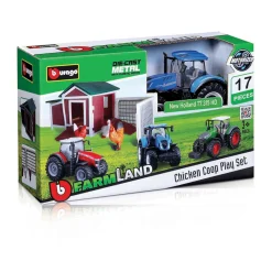 Bburago Lastebil, Gravemaskin Og Traktor>Farmland Chicken Coop Playset