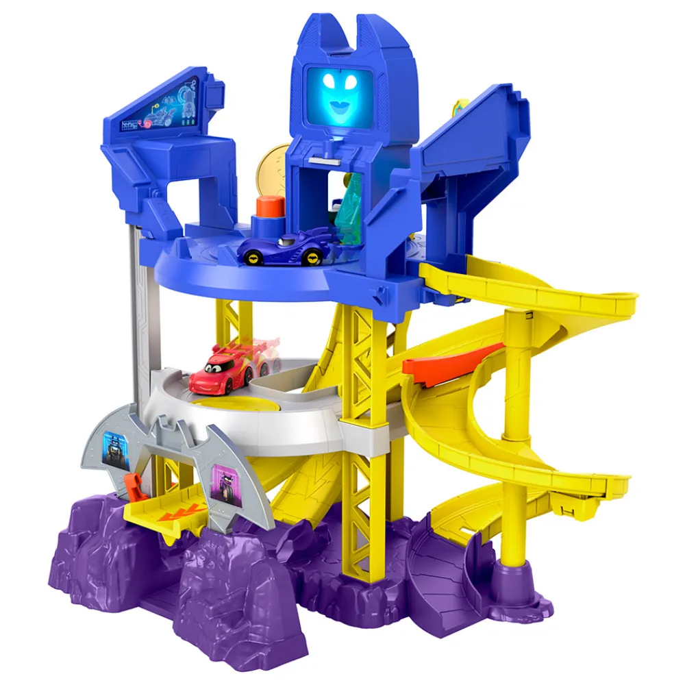 Fisher-Price Radiostyrt Bil Og Baner | Dc>Batwheels Launch & Race Batcave