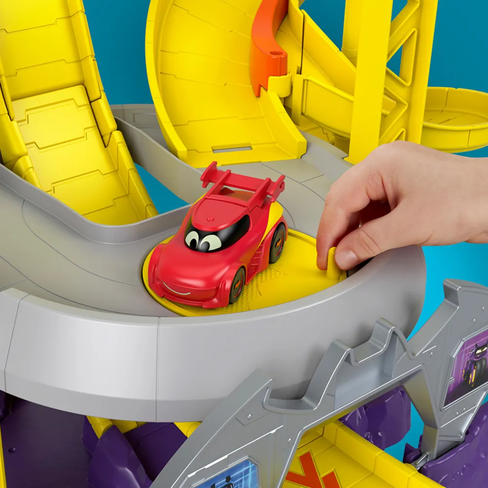 Fisher-Price Radiostyrt Bil Og Baner | Dc>Batwheels Launch & Race Batcave