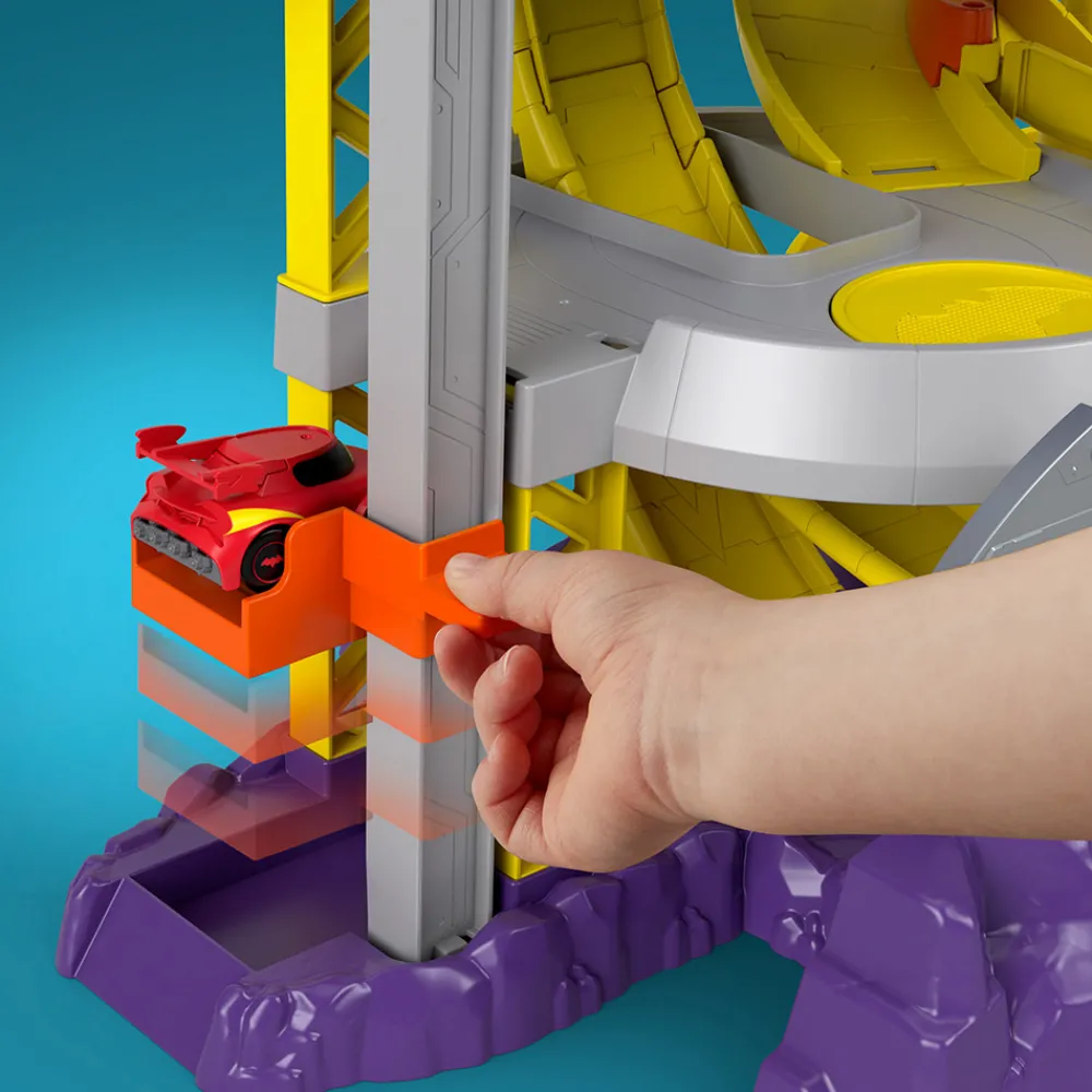 Fisher-Price Radiostyrt Bil Og Baner | Dc>Batwheels Launch & Race Batcave
