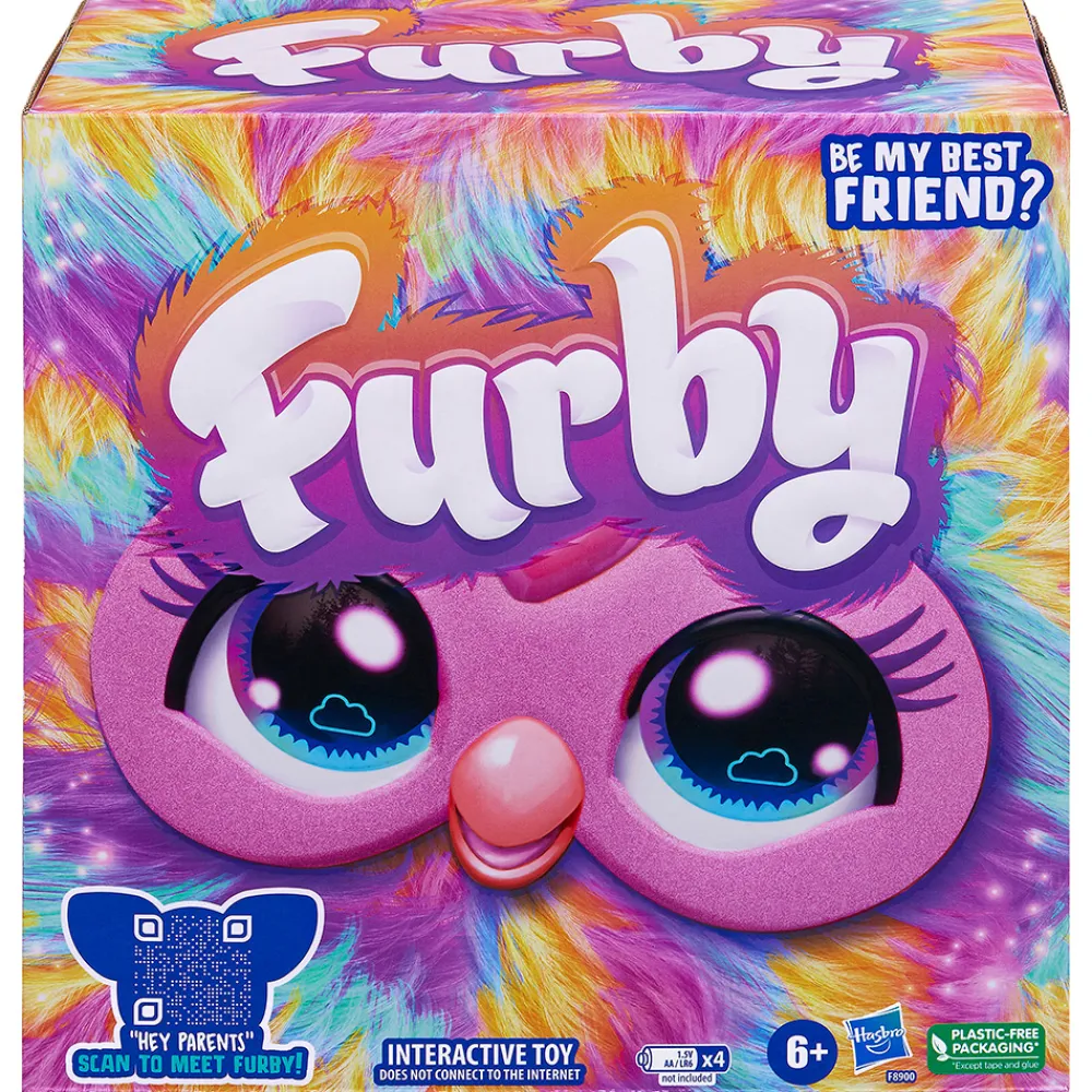 Furby Interaktive Kosedyr>Tie-Dye Rainbow Interact