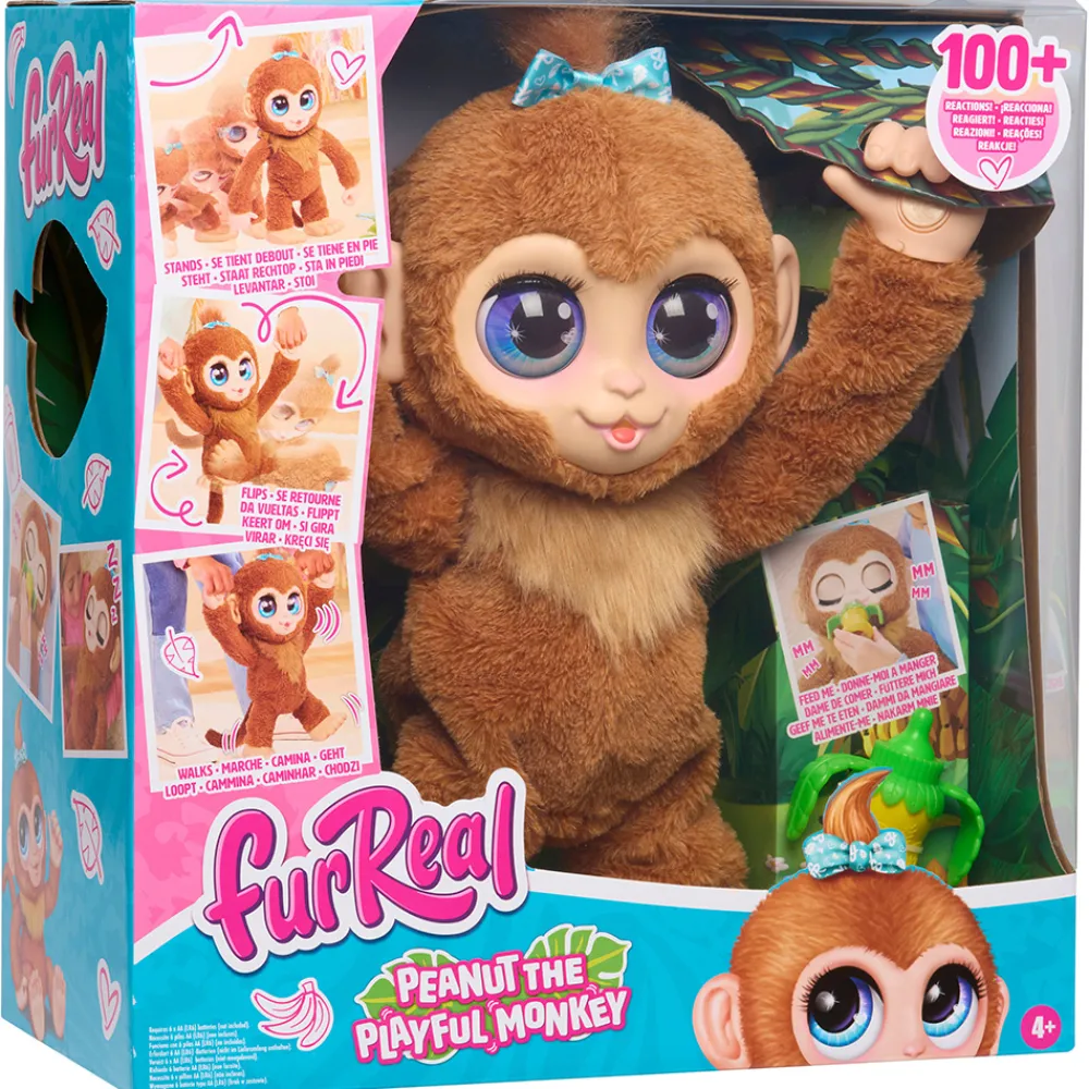FurReal Interaktive Kosedyr>Peanut The Playful Monkey 40cm