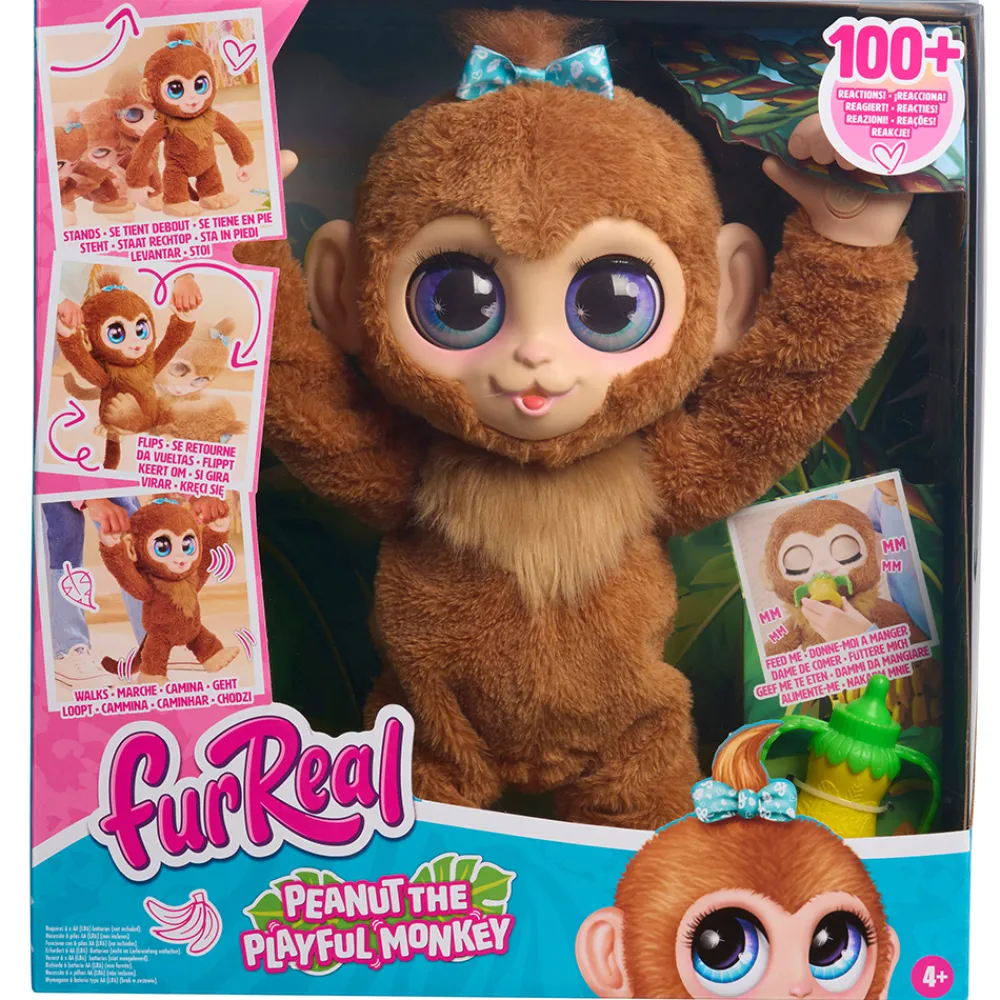 FurReal Interaktive Kosedyr>Peanut The Playful Monkey 40cm