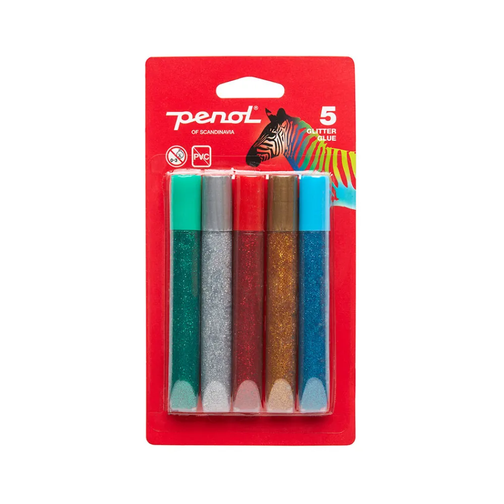 Penol Fargeblyanter Og Maling>Glitterlim - 5 farger