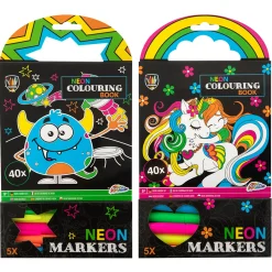 Grafix Male- Og Aktivitetsbøker>- Fargebok m/neon tusj