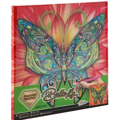 Grafix Diy Og Hobby>Diamond Painting på lerret - Sommerfugl