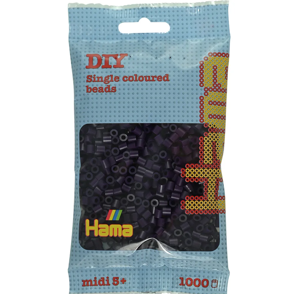 Hama Perler Og Perlesett>Midi perler 1000 stk. Aubergine