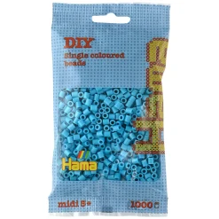 Hama Perler Og Perlesett>Midi perler 1000 stk. Azurblå