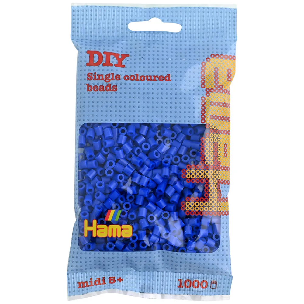 Hama Perler Og Perlesett>Midi perler 1000 stk. Blå