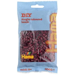 Hama Perler Og Perlesett>Midi perler 1000 stk. Burgunder