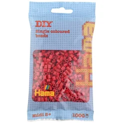 Hama Perler Og Perlesett>Midi perler 1000 stk. Julerød