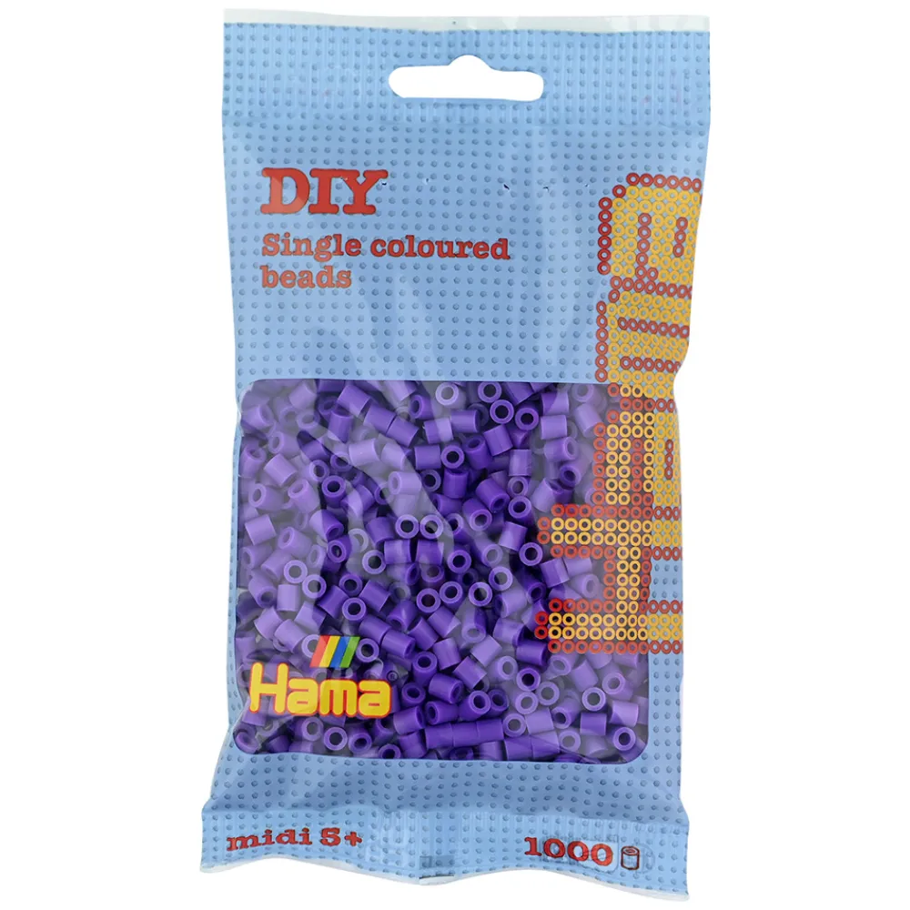 Hama Perler Og Perlesett>Midi perler 1000 stk. Lilla