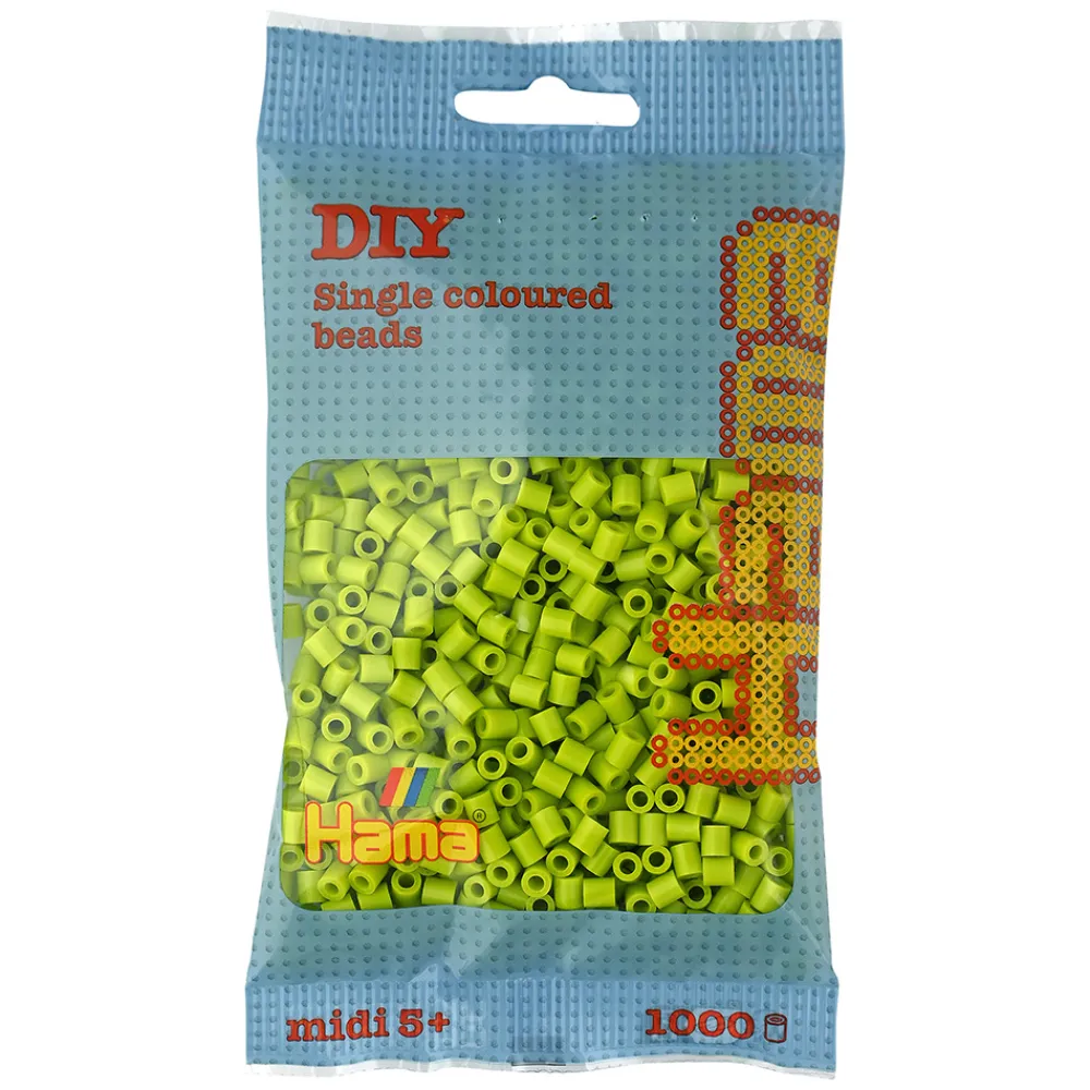 Hama Perler Og Perlesett>Midi perler 1000 stk. Lime