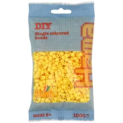 Hama Perler Og Perlesett>Midi perler 1000 stk. Lys gul