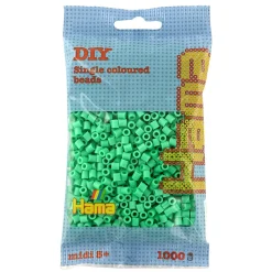 Hama Perler Og Perlesett>Midi perler 1000 stk. Lys grønn