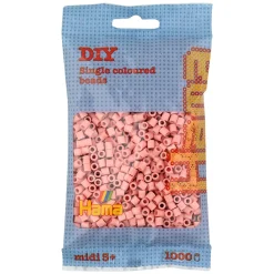 Hama Perler Og Perlesett>Midi perler 1000 stk. Matt rosa