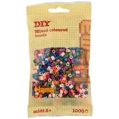 Hama Perler Og Perlesett>Midi perler 1000 stk. Mix 58