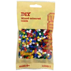 Hama Perler Og Perlesett>Midi perler 1000 stk. Mix 66
