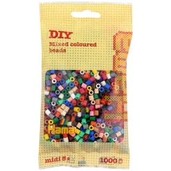 Hama Perler Og Perlesett>Midi perler 1000 stk. Mix 67