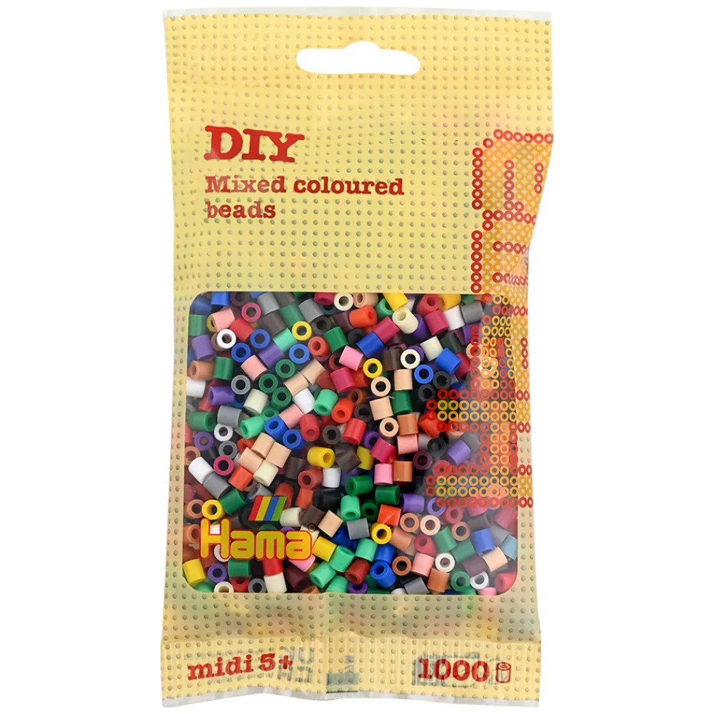 Hama Perler Og Perlesett>Midi perler 1000 stk. Mix 67