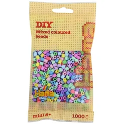 Hama Perler Og Perlesett>Midi perler 1000 stk. Mix 50