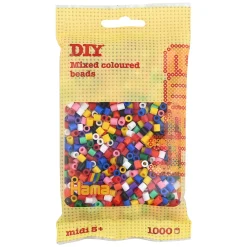 Hama Perler Og Perlesett>Midi perler 1000 stk. Mix 00