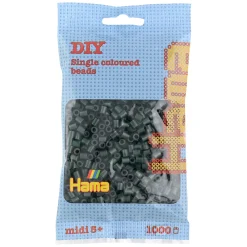 Hama Perler Og Perlesett>Midi perler 1000 stk. Mørkegrønn