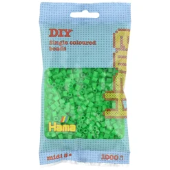 Hama Perler Og Perlesett>Midi perler 1000 stk. Neon grønn