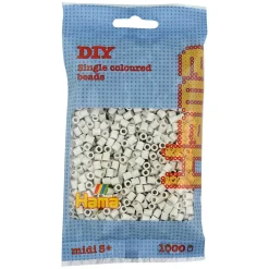 Hama Perler Og Perlesett>Midi perler 1000 stk. Overskyet hvit