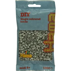 Hama Perler Og Perlesett>Midi perler 1000 stk. Overskyet grå