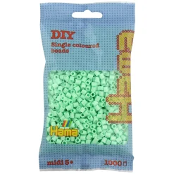 Hama Perler Og Perlesett>Midi perler 1000 stk. Pastell mint