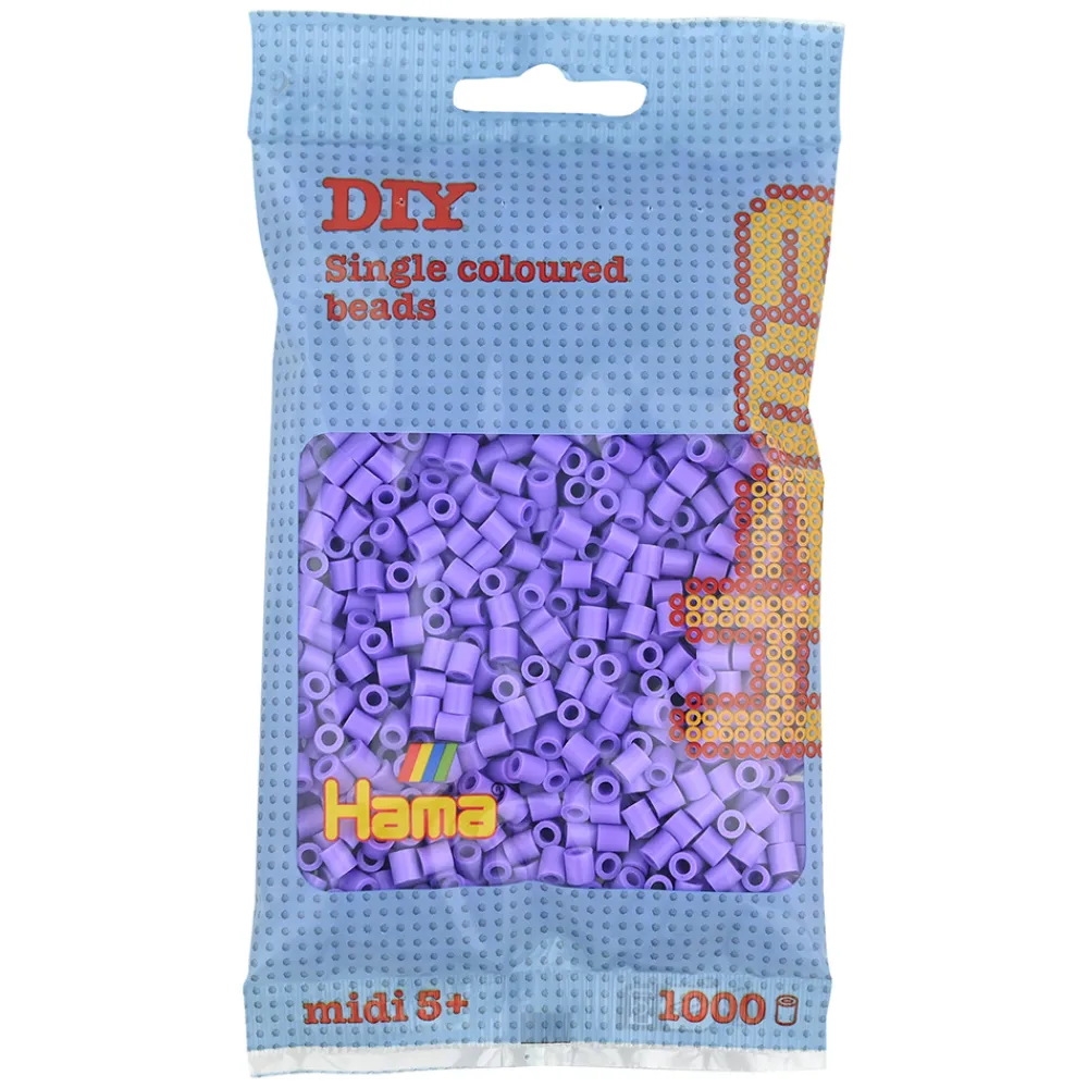 Hama Perler Og Perlesett>Midi perler 1000 stk. Pastell lilla