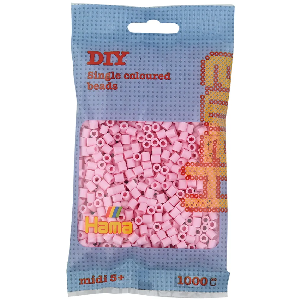 Hama Perler Og Perlesett>Midi perler 1000 stk. Pastell rose