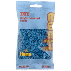 Hama Perler Og Perlesett>Midi perler 1000 stk. Petroleum blå