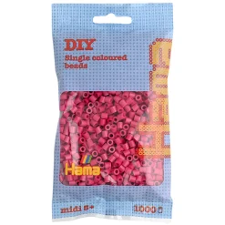Hama Perler Og Perlesett>Midi perler 1000 stk. Vinrød
