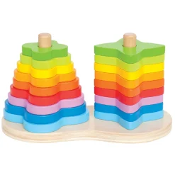 Hape Aktivitetsleker>Dobbel Regnbue Stable Sett