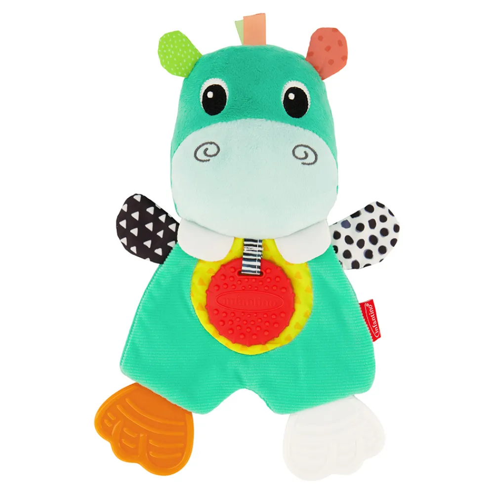 Infantino Aktivitetsleker | Biteleker>- Cuddly Teether Flodhest