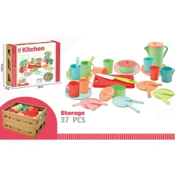 RINGO Hus Og Hjem>Kitchen Koppesett i kurv 37 deler